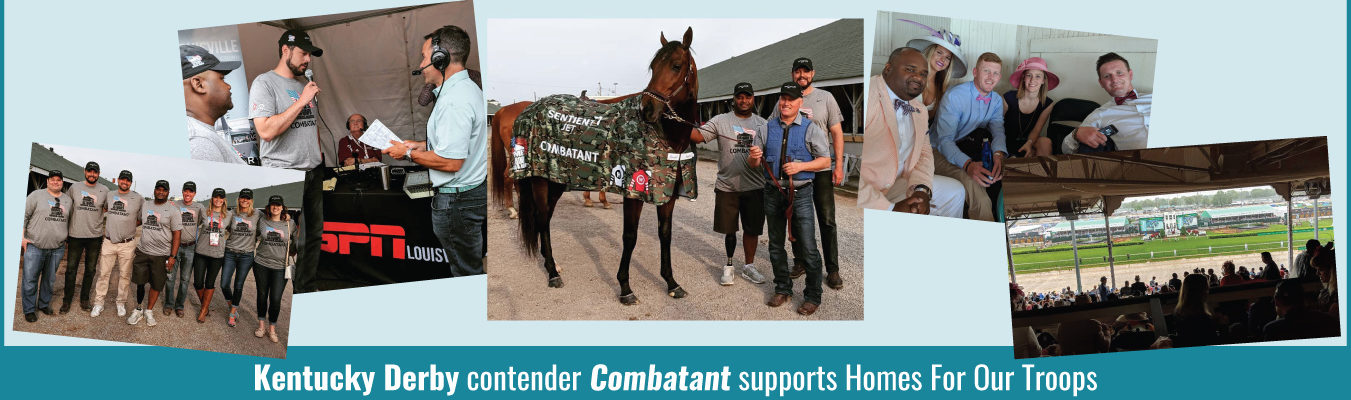 Kentucky Derby contender Combatant supports Homes For Our Troops