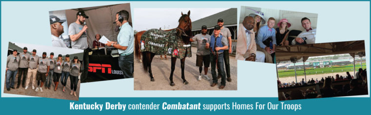 Kentucky Derby contender Combatant supports Homes For Our Troops