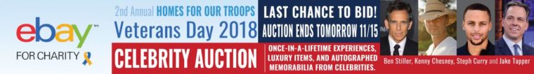 HFOT Celebrity Veterans Day Auction