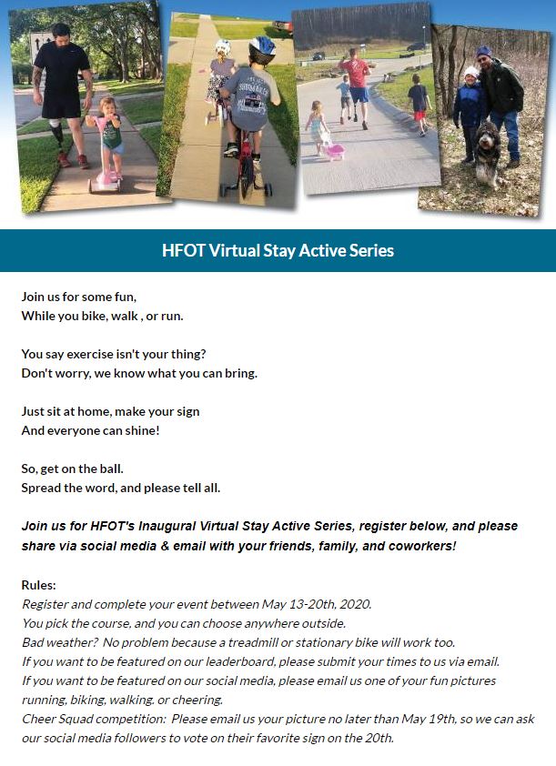 HFOT Virtual Stay Active Series @ Virtual Event