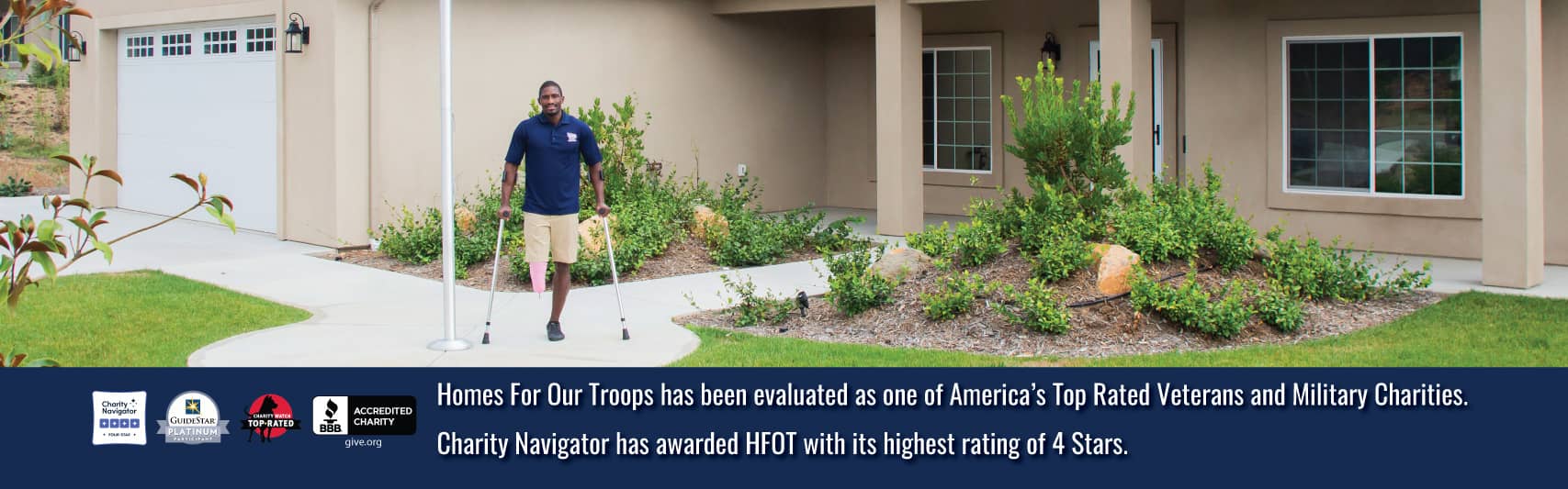 HFOT receives 4 star rating from Charity Navigator.