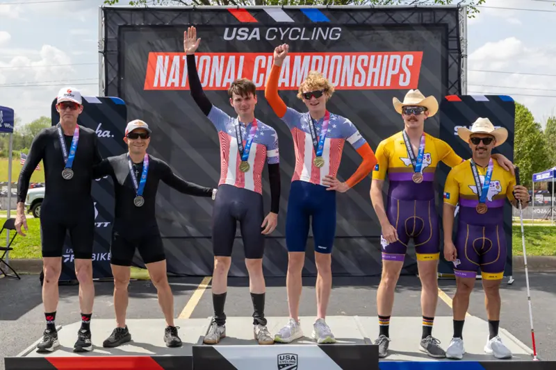 Army SFC Henry Escobedo at the 2026 U.S. Time Trial and Road Race National Championship
